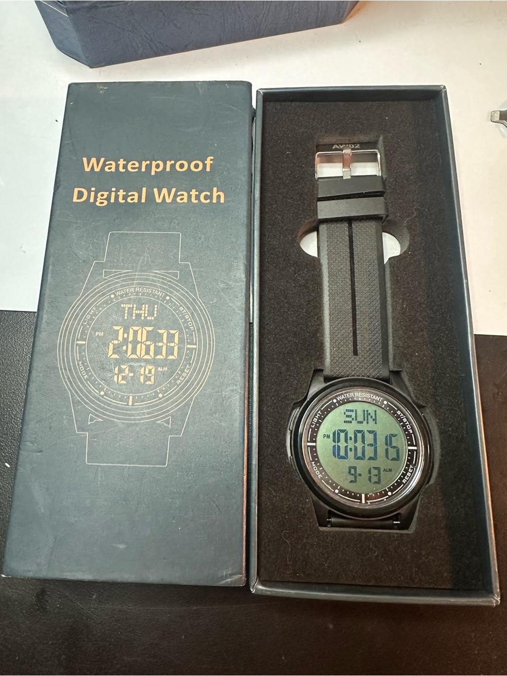 Black Waterproof Digital Sports Smartwatch - Unbranded
